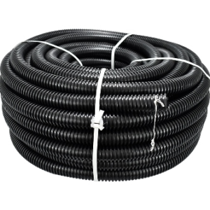 DUTO CORRUGADO PRETO DUAL C/GUIA 3/4 50MT CANAFLEX