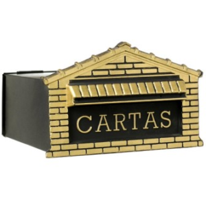 CAIXA CORREIO LONGA COLONIAL OURO TIJOLINHO 20X25